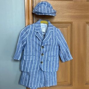 Janie and Jack 3 piece Linen outfit. 6-12 months
